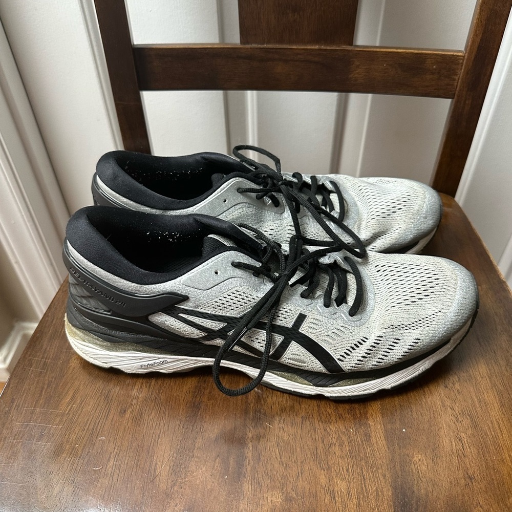 Asics Dynamic Duomax gel Kayano 24 Black and Gray Athletic Sneakers Size 13 - Picture 2 of 11